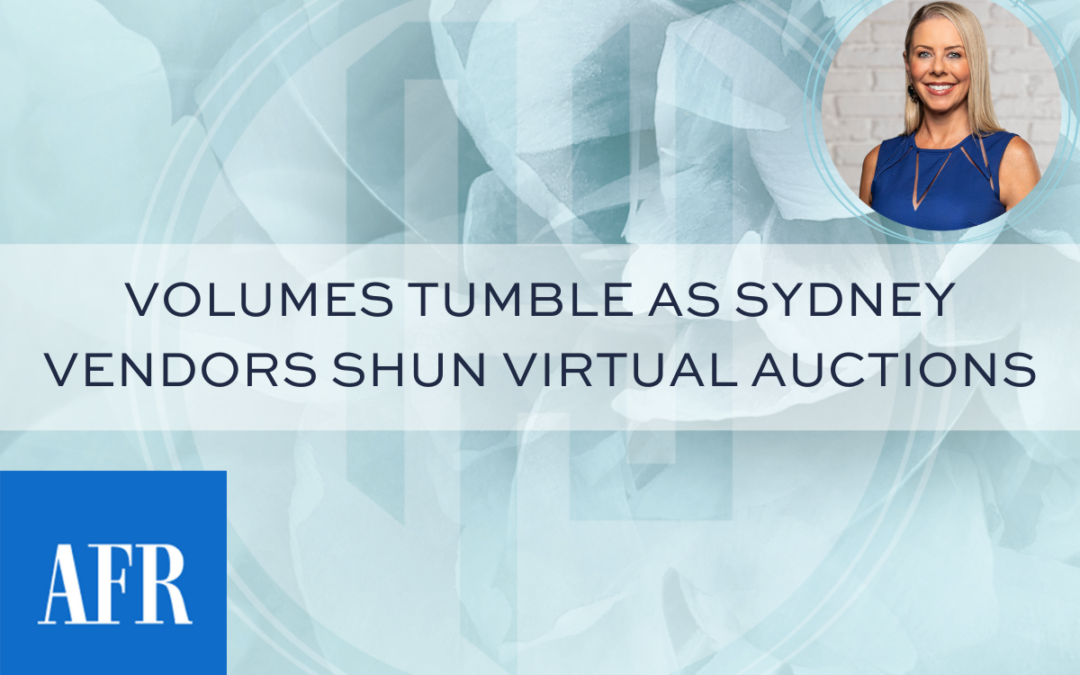Volumes tumble as Sydney vendors shun virtual auctions